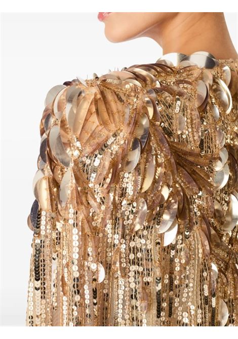 Gold honey sequin-embellished mini dress Jenny Packham - women JENNY PACKHAM | JPEX3082098
